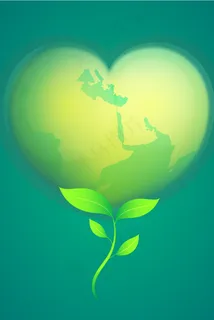 绿色环保健康环保爱护地球图片素材