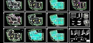 大型物流园给排水及消防喷淋施工图