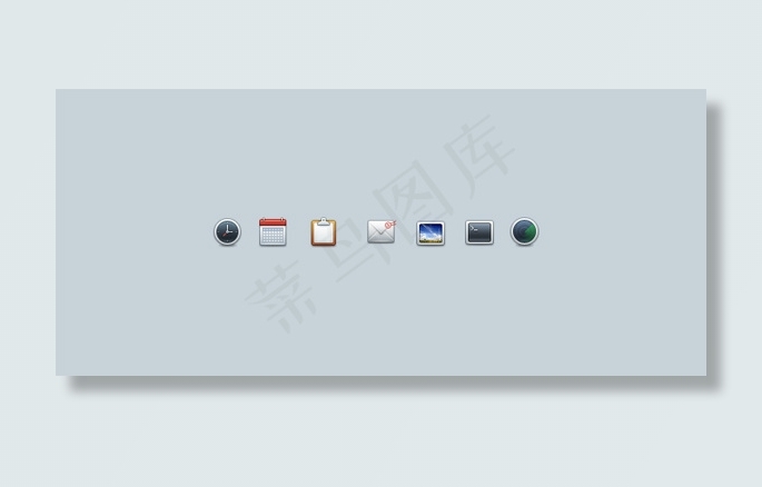7最小的柠檬图标集PSD