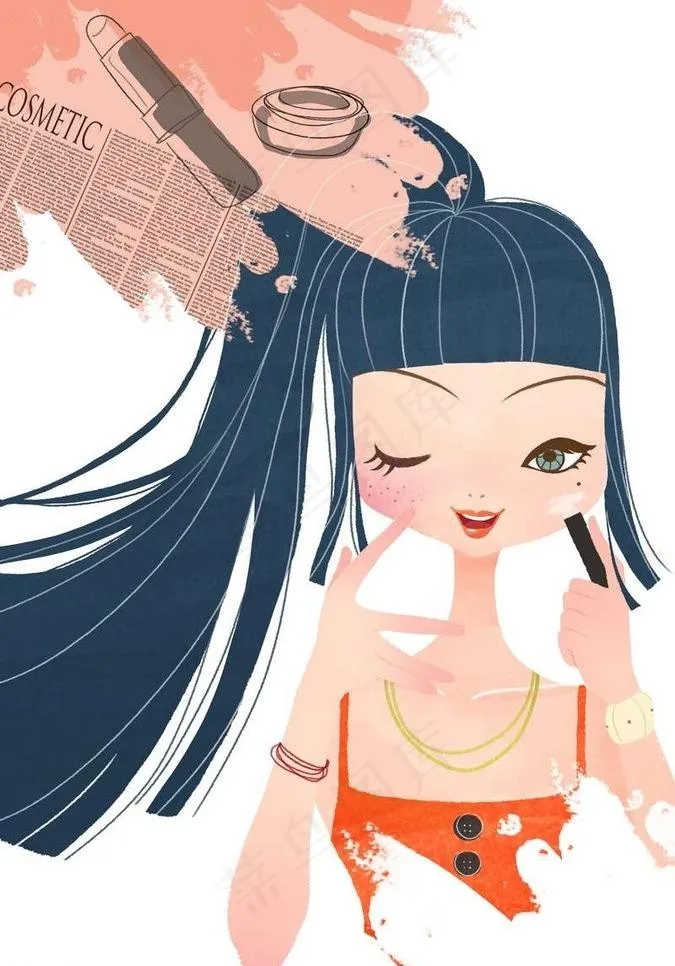 美女化妆图片
