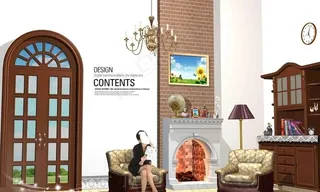 欧式客厅装修效果图图片