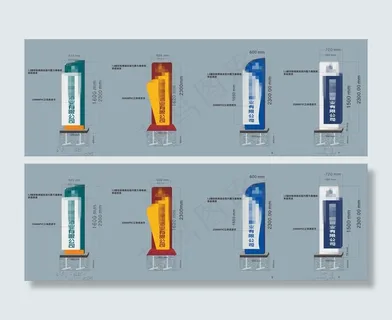 常见立地式标识导视牌设计