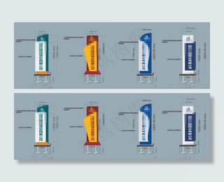 常见立地式标识导视牌设计