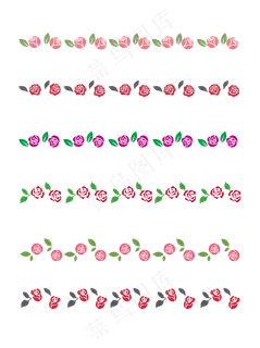 手绘可爱卡通玫瑰边框线素材手绘可爱卡通玫瑰边框线素材