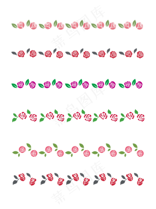 手绘可爱卡通玫瑰边框线素材手绘可爱卡通玫瑰边框线素材