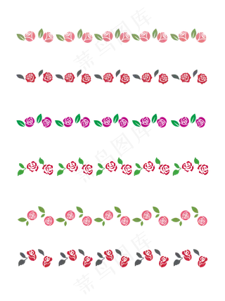 手绘可爱卡通玫瑰边框线素材手绘可爱卡通玫瑰边框线素材