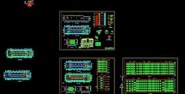 北京某五层中学教学楼建筑设计图