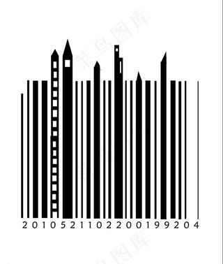 条形码创意图片