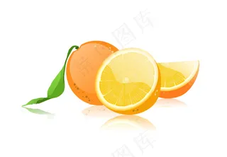 切开的橙子