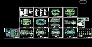 双拼三层砖混结构小洋楼建筑施工图2...