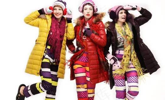 羽绒服模特图片