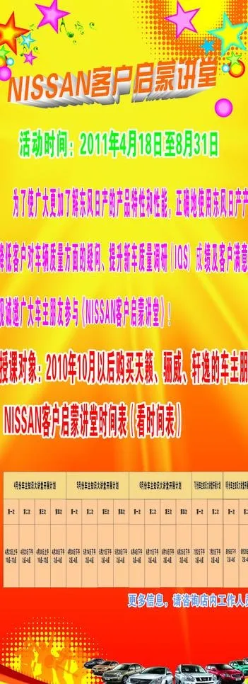 东风日产易拉宝图片cdr矢量模版下载