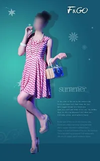 夏季女装海报图片 夏季女装海报图片