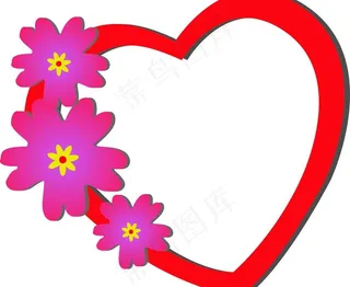 爱心花环图片