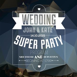 婚礼贺卡梦幻背景矢量素材