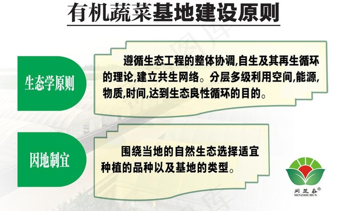 有机蔬菜建设原则图片