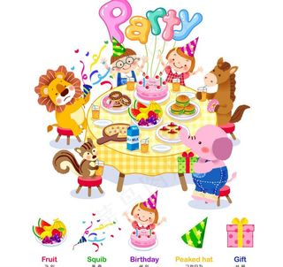 小朋友的生日聚会图片