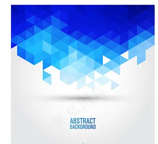 蓝色几何渐变背景图片