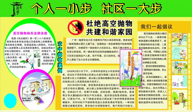 社区展板cdr矢量模版下载