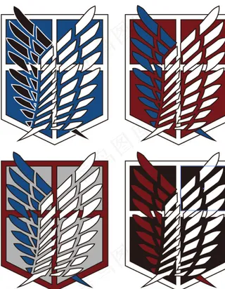 进击的巨人 动漫标志图片