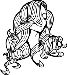 板画女人头像 板画女人头像