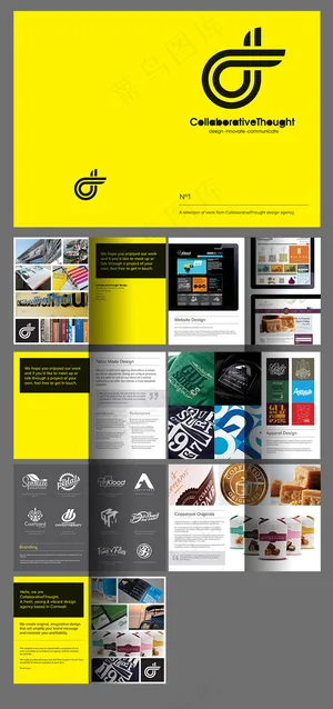 黄色企业画册设计