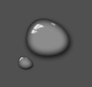 逼真水滴PSD素材