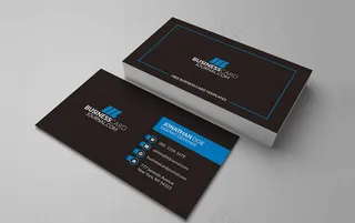 大气黑色高档名片