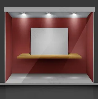 展览展台矢量素材五