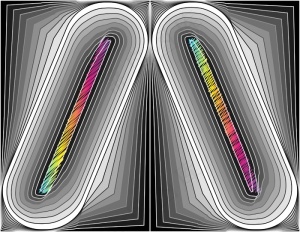 摘要字体矢量插画