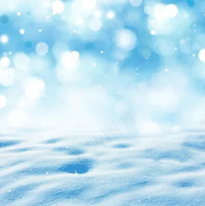 梦幻背景与雪地背景