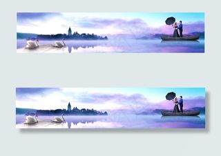 优雅天鹅湖美景