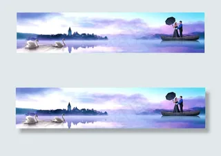 优雅天鹅湖美景