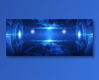 蓝色高科技会议活动背景