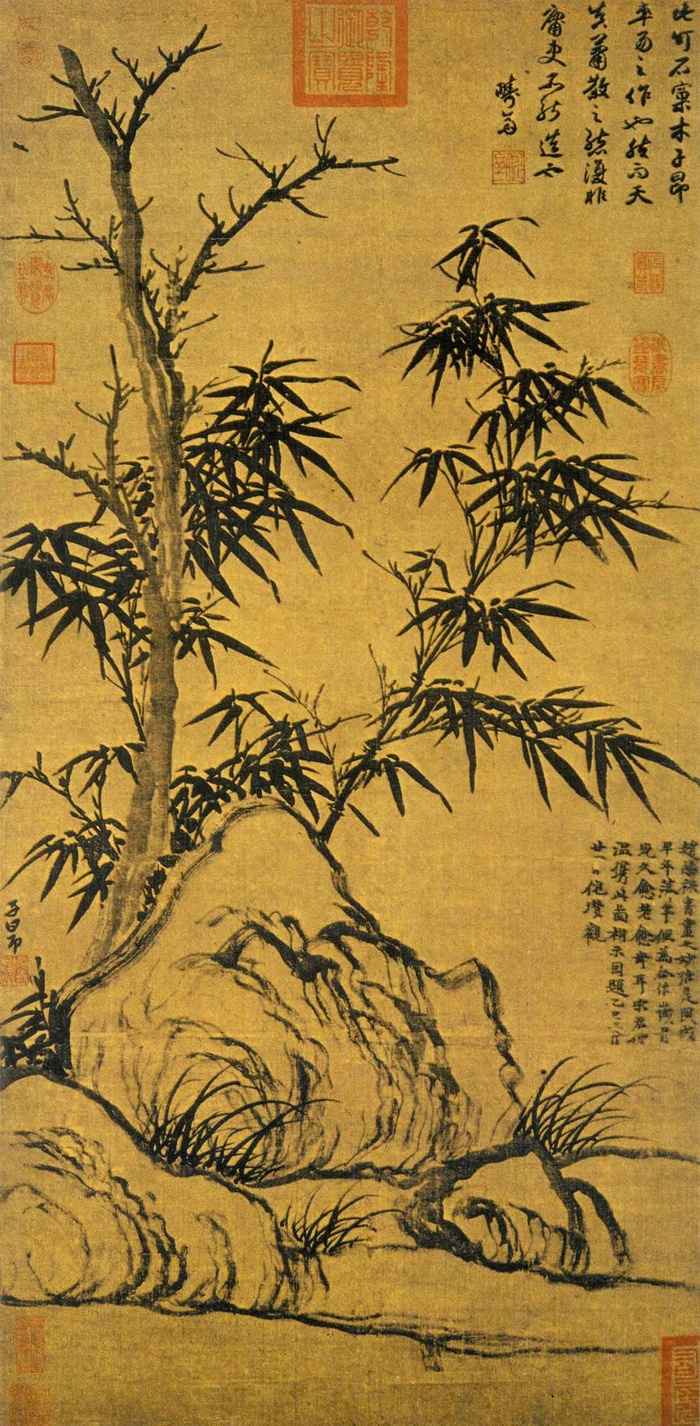 水墨古风竹画5