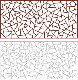 矢量镂空花纹边框底纹中式