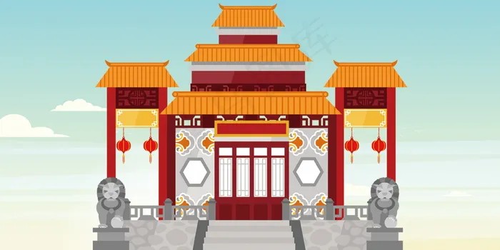 中国风 中国风背景图片psd模版下载