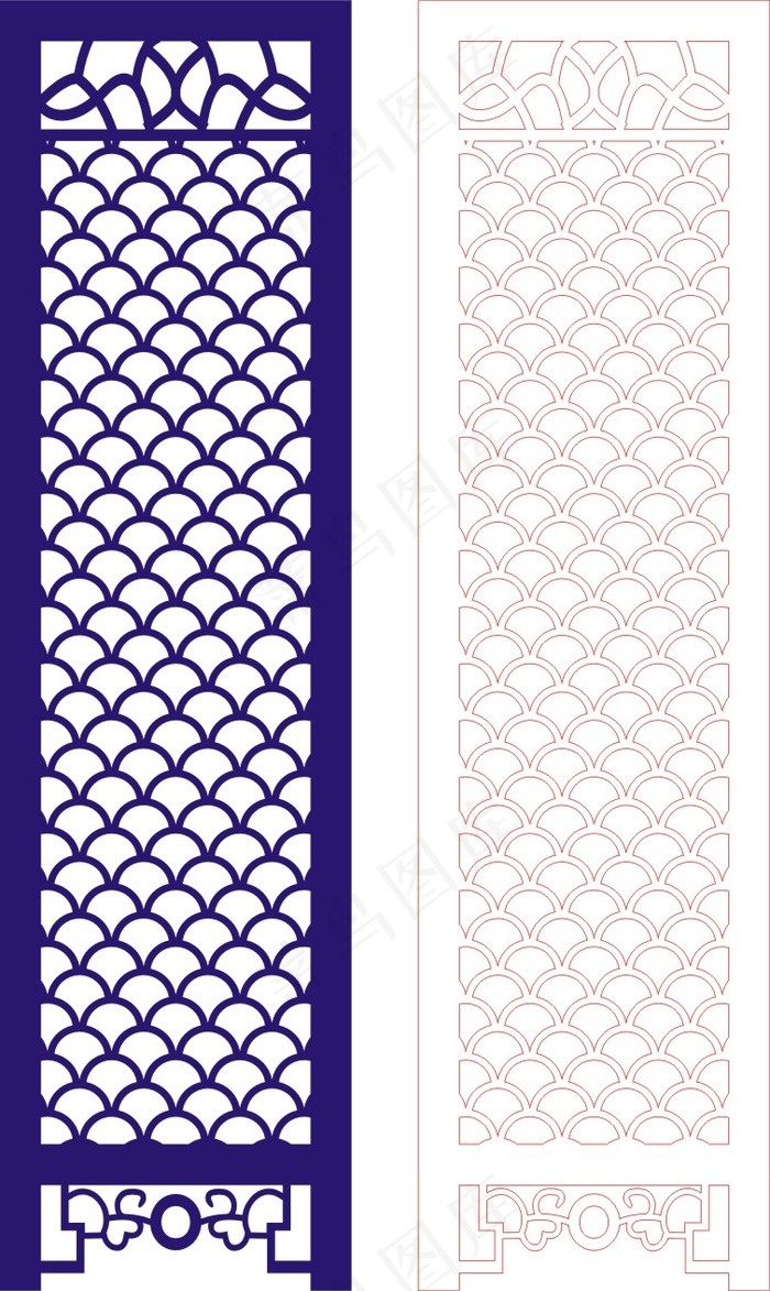 矢量镂空花纹边框底纹欧式