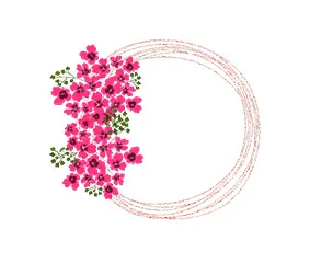 花饰|花圈|边框psd模版下载
