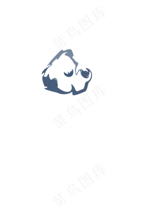 古风渐变极简装饰图案