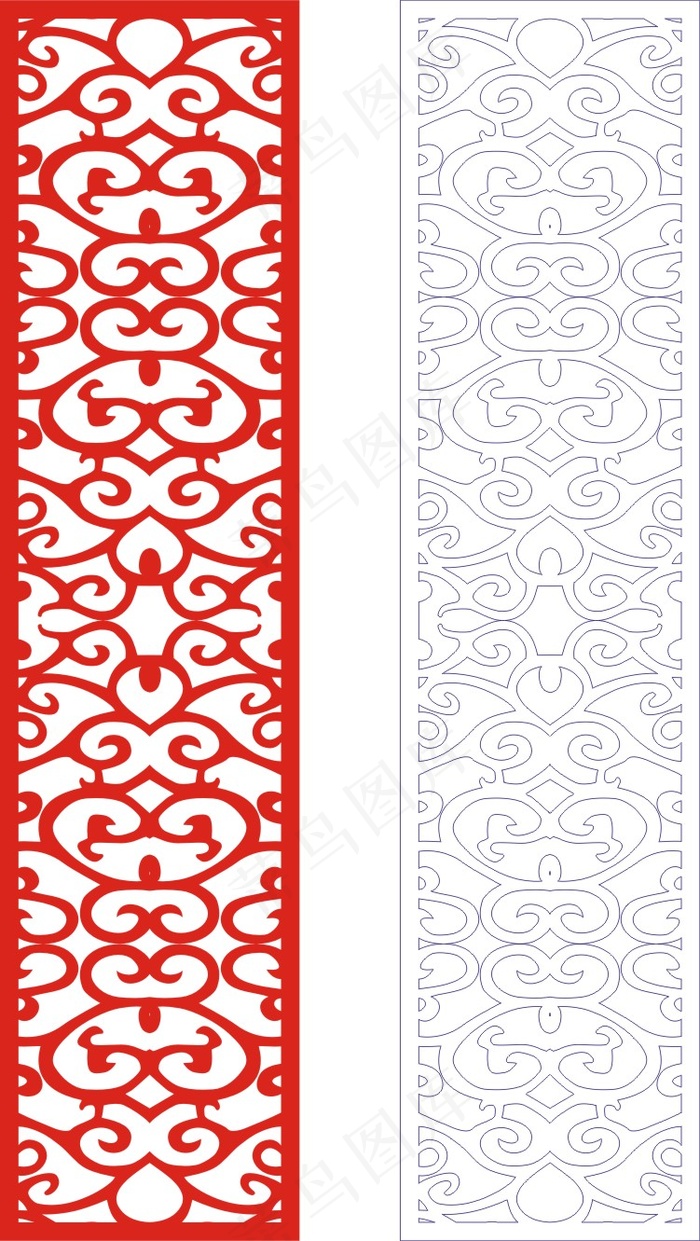 矢量镂空花纹边框底纹欧式