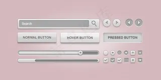 GUI元素组psd素材