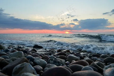 礁石海滩风光高清图片 礁石海滩风光高清图片