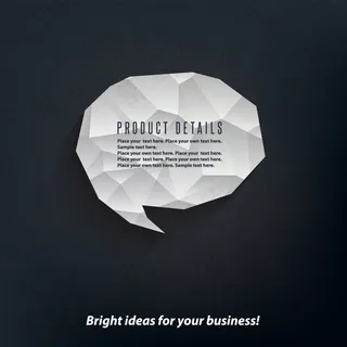 折纸对话框—矢量素材