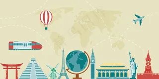 海南三亚旅游海报宣传背景海报