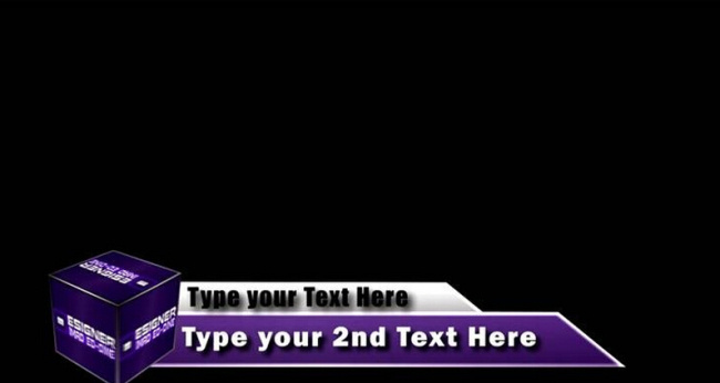 文字字幕条动画AE模版