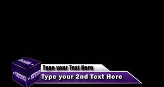 文字字幕条动画AE模版