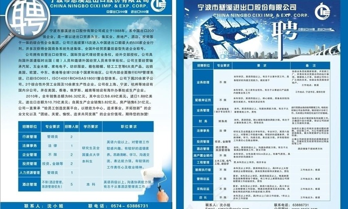 企业招聘海报图片cdr矢量模版下载