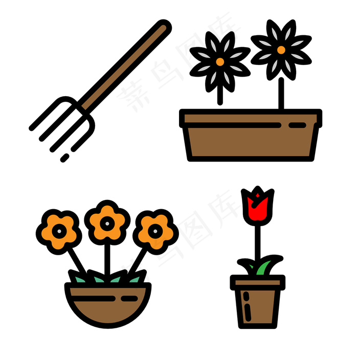 农耕工具icon图标