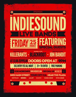 纯英文酷炫创意海报ＰＳＤ